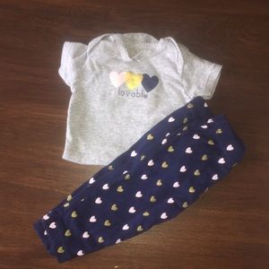 Carter’s size 3 months matching set